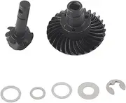 Helical Spiral Pinion Gear Set High Performance Steel RC Car Accessory Upgrade Replacement Parts for Axial SCX10 II AR44 90046 Model Black 24mm Diameter 1Set