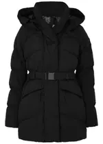 Canada Goose Marlow Belted Quilted Shell Coat - Black - M (UK12 / M) M (UK12 / M)