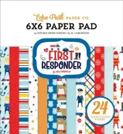 First Responder Police Firefighter Ambulance EMT Nurse Doctor 6" Echo Park Pad