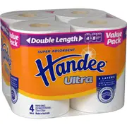 Handee Ultra Double Length Paper Towel 4 Pack