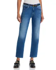 Mother The Outsider High Rise Ankle Jeans in Connect the Dots