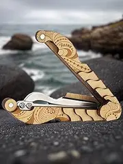 Shamanicshop 's Harp by D.Glazyrin Wave (in wooden case) - mouth musical instrument (jaw harp) Beautiful sound Excellent quality Original Russian maultrommel (jaw harp, dan moi)