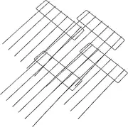 MOBUTOFU 5pcs Artificial Garden Fences Iron Dog Barrier Fencing Easy Install Garden Edging