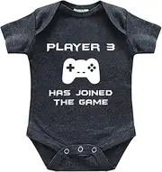 [Unordinary Toddler] player 3 has entered the game joined newborn baby outfits cute funny bodysuit