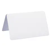Blank Greeting Cards,50Pcs Favor Decor Foldable Card ,White Pearlescent Paper
