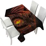 Scary Dragon Hellfire Dragon Tablecloth