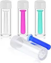 Hi.FANCY 4 PCS Contact Lens Inserter Silicone Contact Lens Remover Tool, Silicone Contact Lens Inserter for Soft Lenses, Contact Lenes Suction Holder with Storage Case for Home Travel (4 Colors)