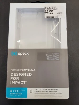 Speck Presidio Grip,Clear & Ink Impact Cover Case For Apple iPhone 7 PLUS 8 PLUS