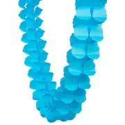 3.6m Four Leaf Clover Tissue Paper Garland - Blue