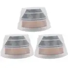 3pcs Makeup Liquid Foundation Brushes Cosmetic Flat Blush Brushes Brushes Black