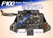 F100 SUPER SABRE COCKPIT instrument panel CDkit