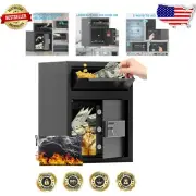 Electronic Combination Lock Safe with Drop Slot - Fireproof & Waterproof Design