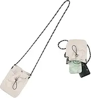 [CALLYSONIC] Men's Chest Bag, Small Chest Bag, Mobile Phone Bag for Hanging, Waterproof Mobile Phone Shoulder Bag for Passport, Credit Cards, Smartphone, Coins, Crossbody Bag with Drawstring