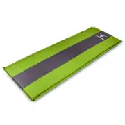 Self Inflating Camping Mattress Air Bed Single Joinable Hiking Green