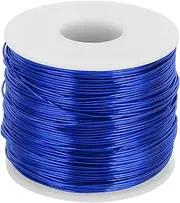 uxcell 18 Gauge Anodized Aluminum Craft Wire Bendable Bonsai Training Wire 492 Feet 1mm for Sculpting Crafts Wreath Floral Beading Jewelry Making, Dark Blue