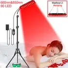 Infrared Light Therapy Lamp LED Red Light Device 660nm & 850nm Adjustable Stand