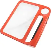 HOOTNEE Handheld Lighted Magnifier for Seniors Magnification with Adjustable LED Brightness Lightweight Portable Reading Aid for Books and Newspapers