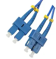 1m SC-SC duplex 9/125um Corning ClearCurve single mode bend insensitive fiber...