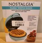Nostalgia MyMini Waffle Maker UNOPENED Teal Color. (NEW)