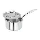 Tri-Ply Stainless-Steel 16 cm Saucepan with Lid BPA Free Durable Free Shipping