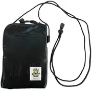Wild Wallets Shiny Neck Pouch, Black