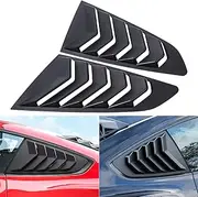 E-cowlboy Side Window Louver for Ford Mustang 2015~2020 ABS Window Sun Shade GT Lambo Style Matte Black (2PCS)