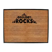 Geology Rocks - Funny Novelty Doormat Man Cave Floor mat
