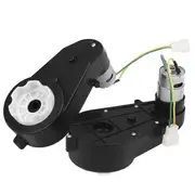 2 Pcs Kids Ride on Car Gearbox 550 12V Motor 40000RPM Electric Motor with GearBox High Speed RS550 black