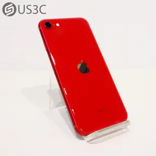【US3C-青海店】台灣公司貨 Apple iPhone SE 3代 128G 紅色 4.7吋 Touch ID 廣角鏡頭 二手手機 UCare保固6個月