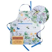 Maison d'Hermine 100% Cotton Apron for women with Pocket 13 - Passiflora