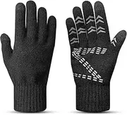 [LOKZEER] Winter Gloves: Touchscreen Anti-Slip Knit Thermal Gloves Warm Cold Weather Men Women for Running Cycling
