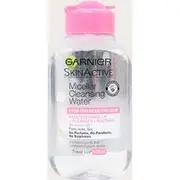 Garnier Micellar Water Facial Cleanser Sensitive Skin 100ml, Clear