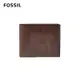 FOSSIL Derrick 真皮RFID 皮夾-深棕色 ML3687201