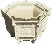Plastic Planter Mold Hexagonal Flower Pot Mold Concrete Cement Plant Pot Mold European Style Vase Container Mould for DIY Crafts Making
