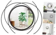 Black Circle Mirror Wall Decorative Metal Wall Mirror, Art Small Round Wall