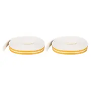 2Roll 4Pcs 23/64"x 5/32"x 10Ft EPDM Weather Seal Strip for Door Window, White