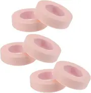 WEKADRIN 6 Rolls Eyelash Pink Tape Lash Tape for Eyelash Extension Medical Tape Fabric Tape for Eyelash Beauty Eyelash Tapes Eyeshadow Tape Fabric Eyelash Tape Eyelash Extension Tapes