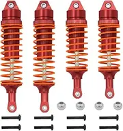 OGRC 4PCS All Aluminum Front & Rear Shocks Upgrade Parts for Traxxas Slash 2WD Slash 4x4 4WD Rustler Stampede Hoss 1/10 RC Truck, Replace 5866 (Red)