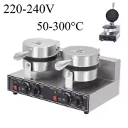Stainless Steel Commercial Electric Ice Cream Egg Waffle Cone Maker Machine Tool