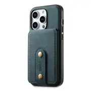 For Iphone 15 Nk Retro Pattern Magsafe Magnetic Card Holder Leather Phone Case