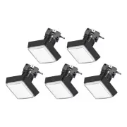 Game Push Buttons Square Push Switches White LED Light 50x50mm/12V/5 Pcs
