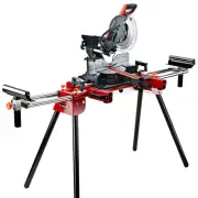 BAUMR-AG 305mm Dual Bevel Sliding Compound Mitre Drop Saw and Adjustable Stand