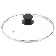 1 Pcs Universal Lid for Pot Fit 9.5 Inch Cookware, Replacement Glass Pan Lids