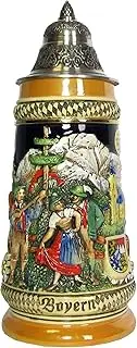 German Beer Stein Bayern Stein 0.5 Liter tankard, Beer Mug