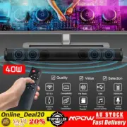 40W TV Home Theater Soundbar Bluetooth 5.0 Wireless Sound Bar Speaker Subwoofer