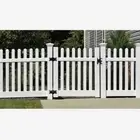PVC Picket Fence White 990h GATE Portable Fencing Events