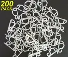 200 Pack Gutter Hooks / Clips for Christmas Fairy & Icicle Lights