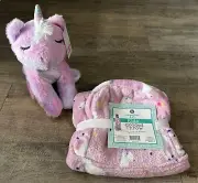 Adorable Unicorn Plush Purse & Unicorn Hooded Throw