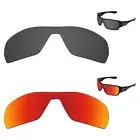 Tintart Polarized Replacement Lenses for-Oakley Offshoot Black&Red