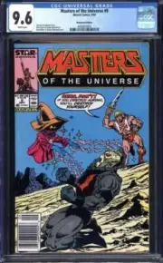 MASTERS OF THE UNIVERSE #9 CGC 9.6 WHITE PAGES // NEWSSTAND MARVEL 1987
